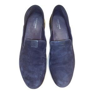 Cole Haan Grand Horizon Slip-On Loafer W08645 Marine Blue Suede Women’s 10